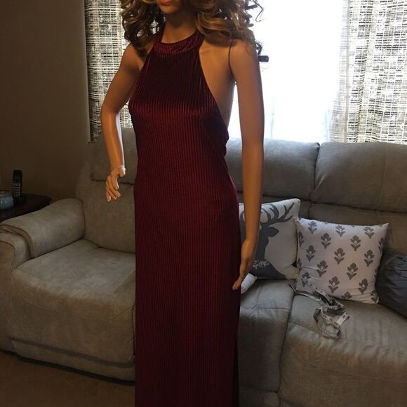 Forever 21 formal dress large maroon - Picture 7 of 11